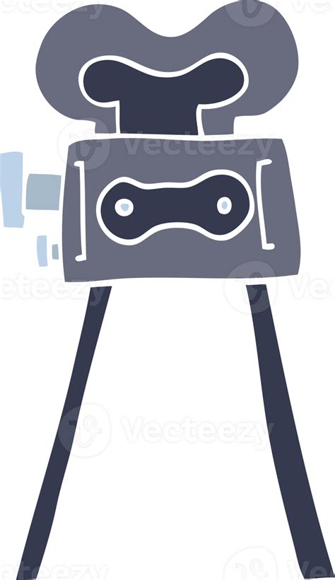 Flat Color Illustration Cartoon Film Camera 45035938 Png