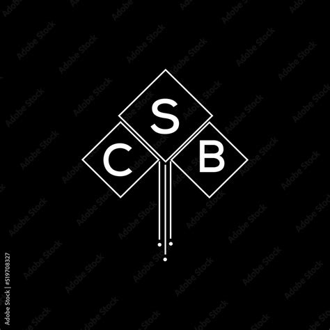 csb letter logo design  white background  illustrator csb vector