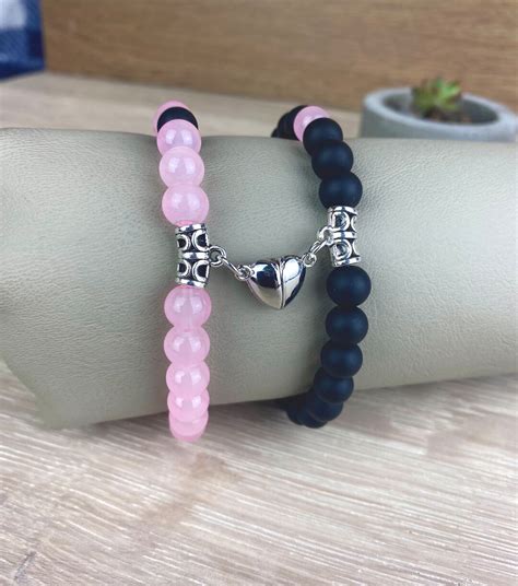 Magnetic Heart Bracelet Matching Bracelets Magnetic Bracelet Couples