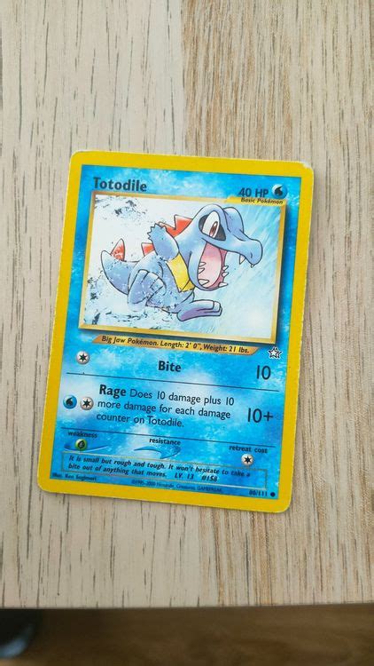 Totodile Neo Genesis Pokemon Kaufen Auf Ricardo