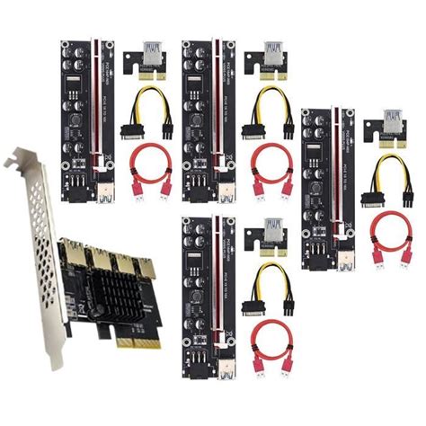 Carte D Extension Pcie X Ports Usb Pci E Colonne Montante X