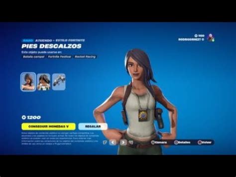 TIENDA DE OBJETOS Atuendo Skin PIES DESCALZOS Fortnite