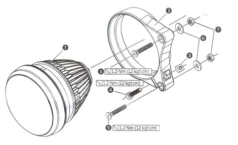 Koso Hawkeye Doppelter Led Scheinwerfer Mit Abblendlicht