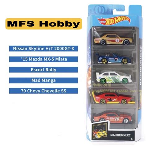 Ready Stock Hot Wheels Nightburnerz 5 Pack Set Shopee Malaysia