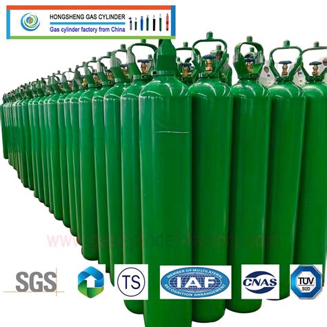 46 7L230bar High Pressure Vessel Seamless Steel Oxygen Gas Cylinder