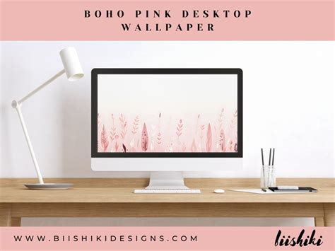 Boho Desktop Wallpaper, Pink Wallpaper, MacBook Wallpaper, Laptop ...