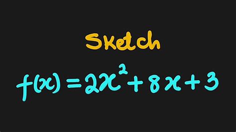 Graph Transformations Sketching A Quadratic Function Youtube