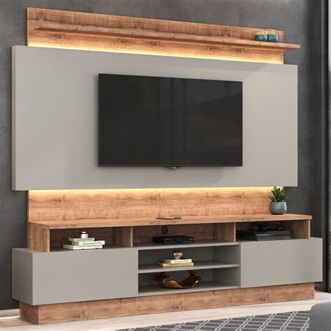 Rack Painel para Tv até Polegadas Gavetas Solanum nude