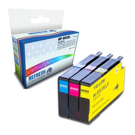 HP 953XL High Capacity Colour Remanufactured Ink Cartridges