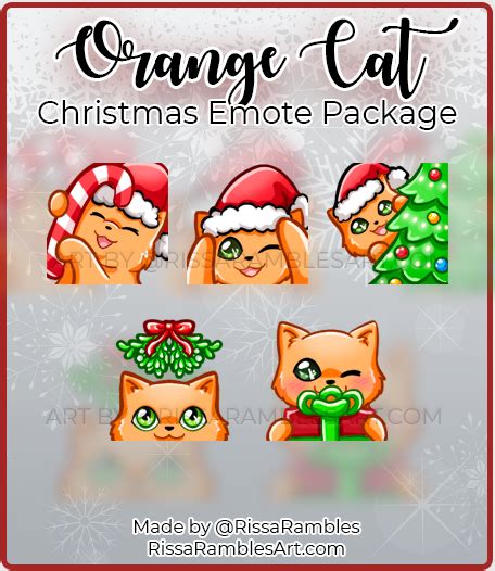 Digital Cats Cute Kawaii Funny Twitch Christmas Channel Points Festive