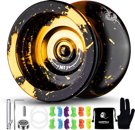 Dual Purpose Yoyo N Black Golden Responsive Unresponsive Yoyo