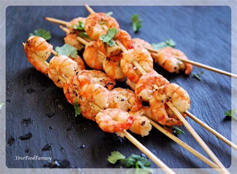 Prawn Skewers Recipe Your Food Fantasy