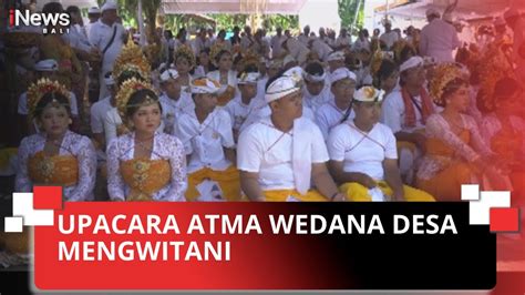 Upacara Atma Wedana Desa Mengwitani Pemkab Badung Serahkan Dana Hibah