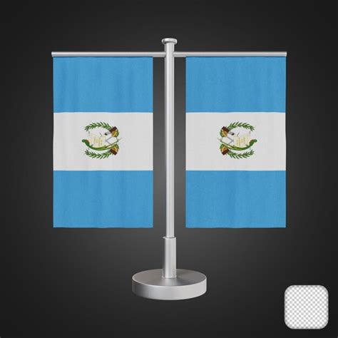 Premium Psd Table Stand With Flags Guatemala D Illustration