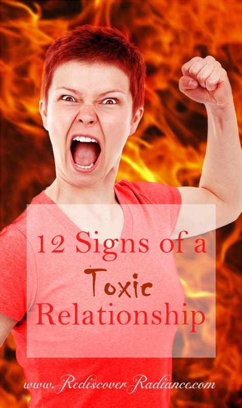 12 Signs Of A Toxic Relationship • Rediscover Radiance