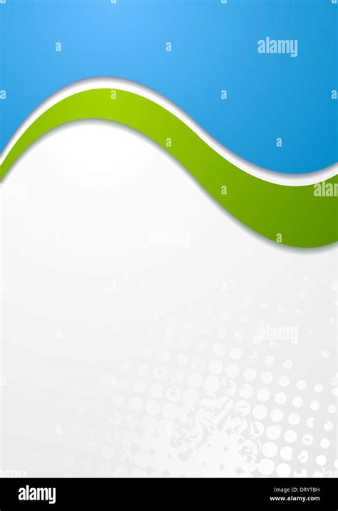 Abstract Green And Blue Wavy Design Vector Background Eps 10 Stock