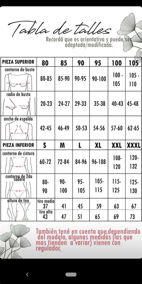 Venta Tabla De Medidas De Ropa Interior Femenina En Stock