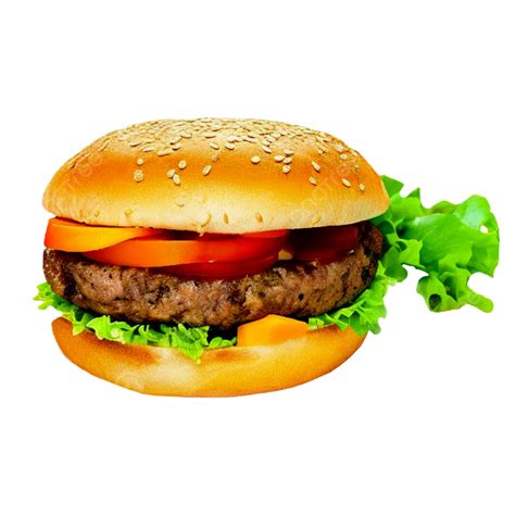 Fast Food Ham Burger Transparant Background Burgar Hamburger