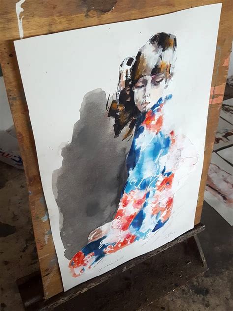 Girl In Kimono Painting By Thomas Donaldson Saatchi Art