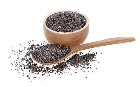 Premium Photo Chia Seeds Isolated On White