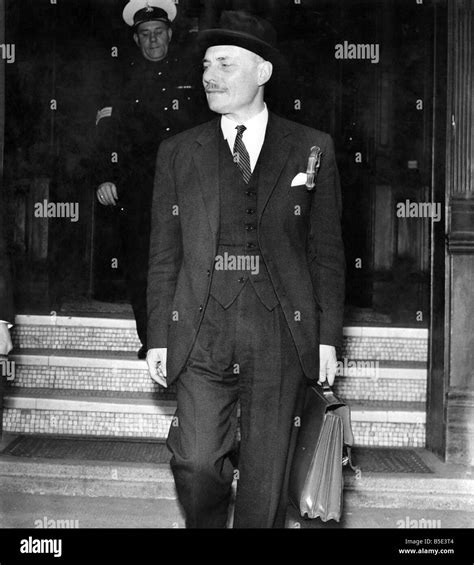 Conservative party politician Enoch Powell leaves the Exchange Hotel, Liverpool after he had ...