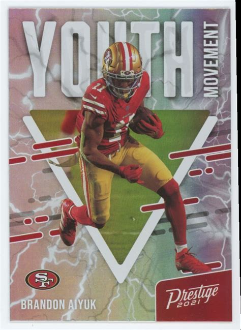 2021 Panini Prestige Youth Movement Brandon Aiyuk San Francisco 49ers