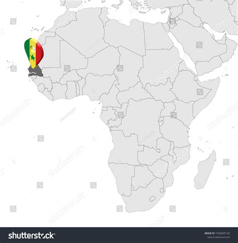 Mapa De áfrica Senegal