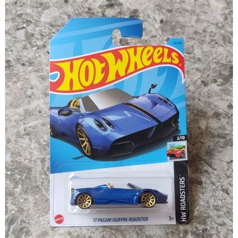 Jual Hot Wheels 17 Pagani Huayra Roadster Blue Hw Roadster Shopee