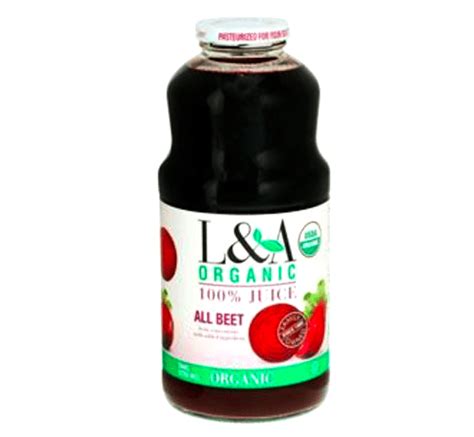 L And A Juice Organic All Beet Juice 32 Oz