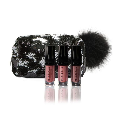 Luxe Giftbag Met Pailetten Met Mini Nude Lip Glosjes Leuk Om Te Geven En Leuk Om Te Krijgen