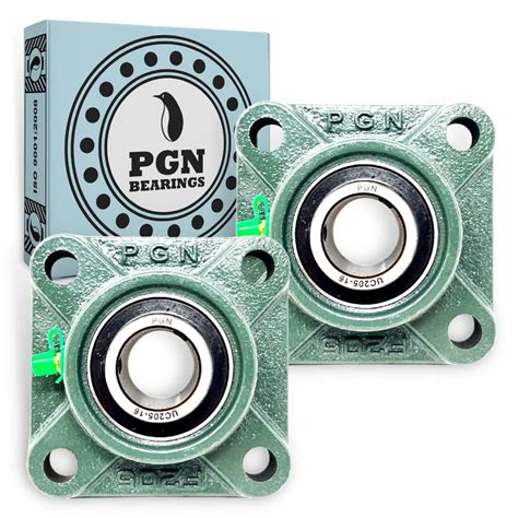 Pgn Ucf205 16 Pillow Block Bearing Pack Of 2 Square Flange Mounted Pillow Block