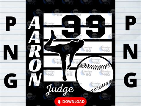 Aaron Judge Png Aaron Judge Instant Download Baseball Fan - Etsy