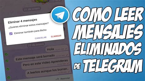 C Mo Recuperar Mensajes Borrados Telegram Haras Dadinco