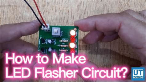 How To Make Led Flasher Circuit On Pcb？with Circuit Diagram Utsource Youtube