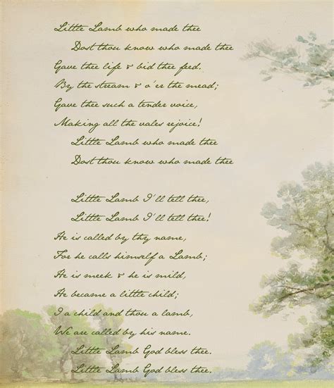 Explanation Of The Lamb By William Blake 4