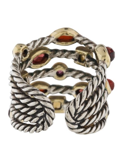 David Yurman Five Row Confetti Ring Rings Dvy42404 The Realreal