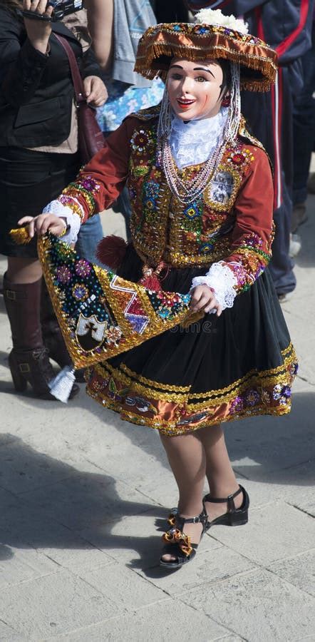 Peru Paucartambo Carnival With Masks And Gestures Traditional Clothing