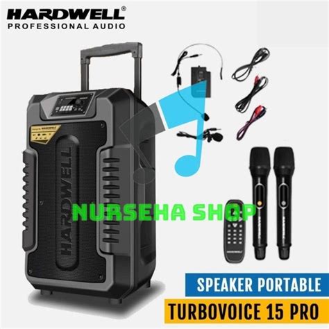 Speaker Portable Hardwell Inch Turbovoice Pro Bluetooth Wireless