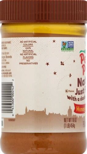 Peter Pan Natural Honey Roast Creamy Peanut Butter 16 Oz Fred Meyer