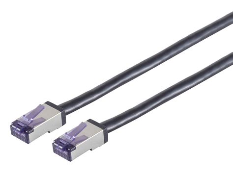 S IMPULS CAT 6a Pachkabel SuperFlex S FTP Schwarz 0 25m Schwarz 0