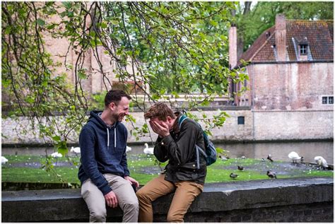 Same Sex Wedding Proposal In Bruges Engagement And Wedding Photographer In Bruges