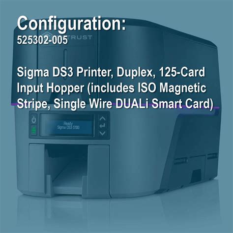 Entrust Formerly Datacard 525302 005 Sigma Ds3 Duplex Id Card Printer