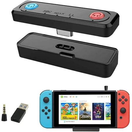 Bluetooth Adapter for Nintendo Switch, BT 5.0 Wireless Connector with ...