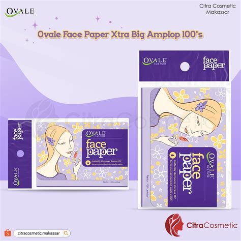 Jual Ovale Face Paper Extra Big Shopee Indonesia