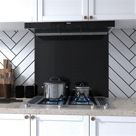 Kitchen Backsplash Decor Black Gloss | Moonwallstickers.com