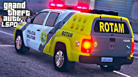 GTA V Rotina Policial ROTAM EM AÇÃO PMPR GTA V MODS YouTube