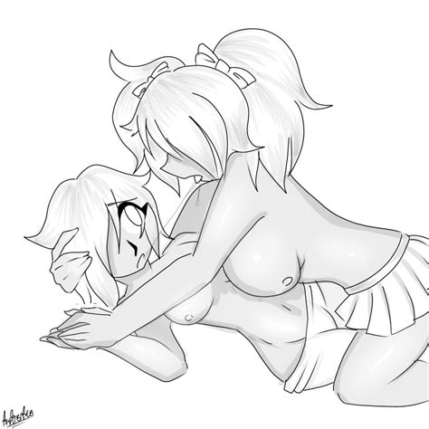 Rule 34 Breasts Female Only Half Dressed Lesbian Sex Making Out Saiko