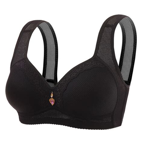 Bigersell Lace Push Up Bra Women Bras Comfortable Breathable Solid Non