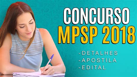 Concurso Mp Sp 2018 Edital Inscrição E Apostila Para Analista Youtube