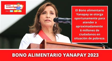 Bono Alimentario Yanapay Link Y Consulta Con Dni Quien Cobra Hoy